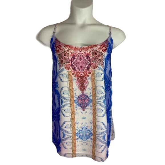 City Chic Blue Pink White Top Clove Diamante detailing Top Size 18 NWT SKU0411 - Picture 4 of 10